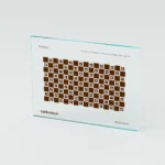 Quartz glass ChArUco calibration target, blue chrome, backlit, ±0.5µm feature accuracy from Calibvision