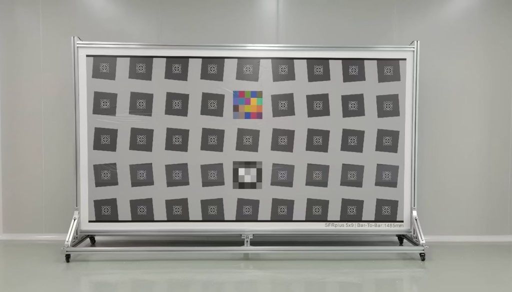 sfrplus test chart — imatest designed grid target for automated mtf, distortion, and sharpness mapping