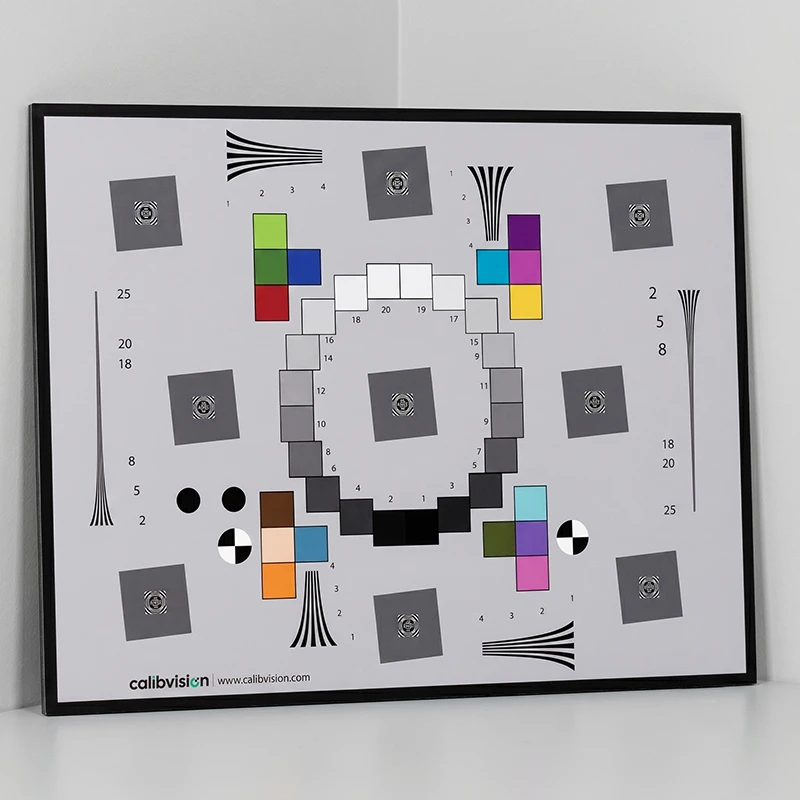 iso12233 2017 enhanced chart photographic paper on kt board calibvision